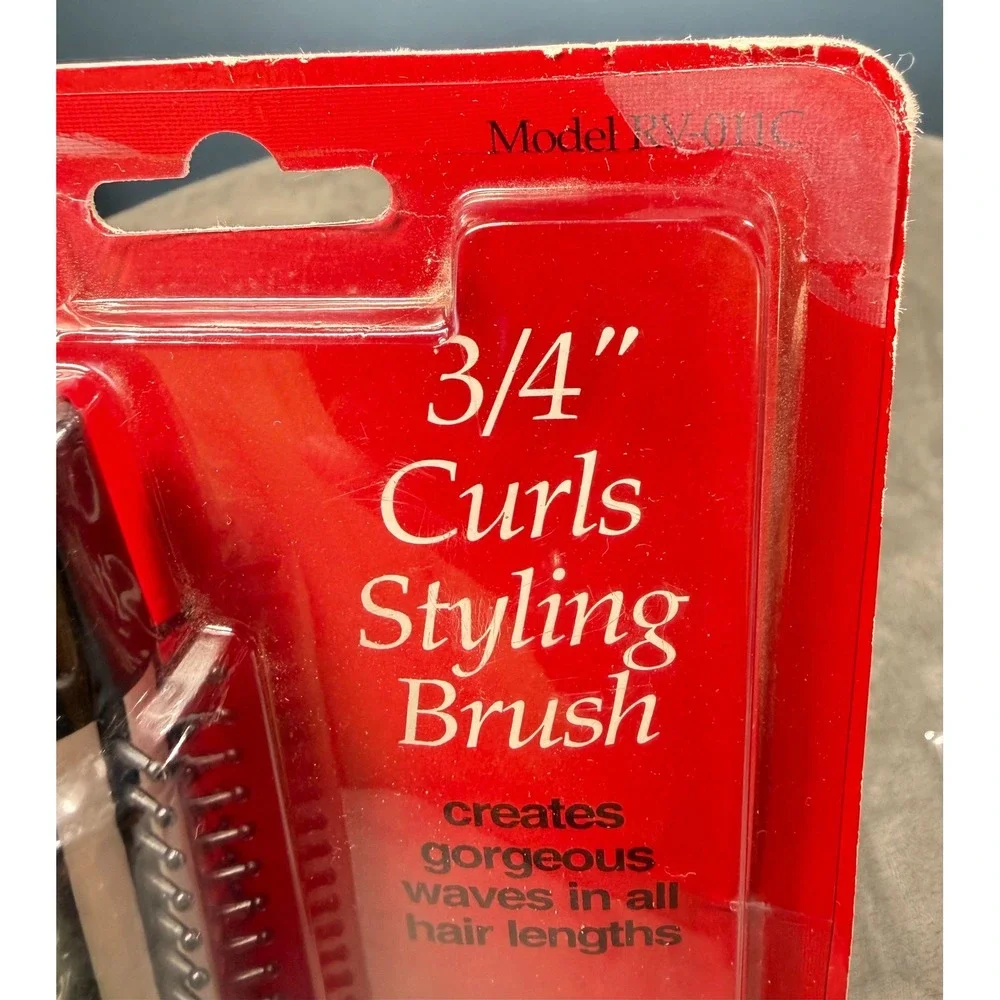 Revlon Just Curls Styling Brush 3/4 Inch RV-011C Hot Curling Iron New